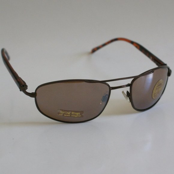 NWT TrueVintage Classic double bridge navigator style w/silver mirror sunglasses - Picture 1 of 9